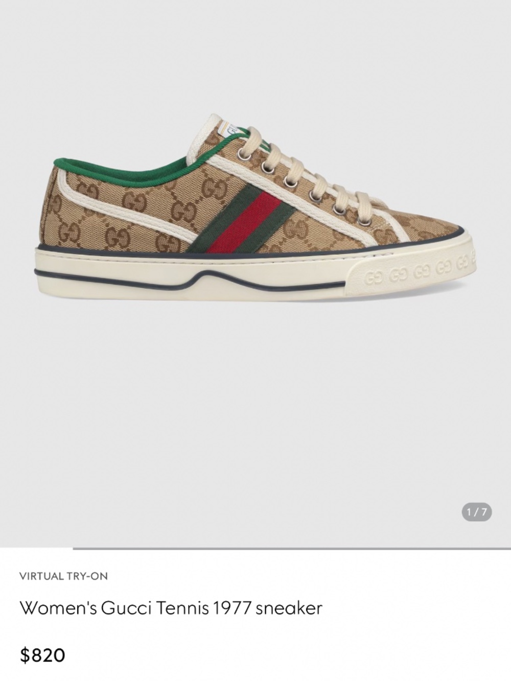 Authentic Gucci tennis sneakers